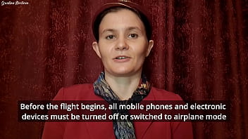 Preview 1 of Candle Bate - Russian air hostess made my flight unforgetable! (POV)