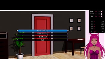 Preview 3 of My Mature Wife Strips For Me - VTuber LewdNeko Plays Harem Hotel Part 4