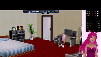 Preview 1 of My Mature Wife Strips For Me - VTuber LewdNeko Plays Harem Hotel Part 4