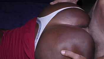 Preview 3 of Daddy Loves Boobs - How I anal fuck my ebony girlfriend in panties and cum inside her lovely butthole