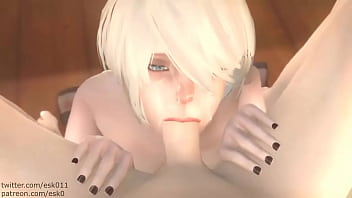 Preview 2 of Anal Party Ffm - Yorha 2B by Esk
