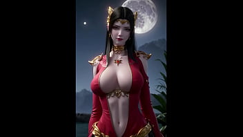 Preview 1 of Xxxvaio A - 【AI Painting】, 3D国漫《斗破苍穹》美杜莎的奶子和屄