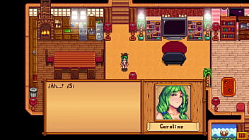 Preview 2 of Desi Mallu Aunty Pussy Fucking - Xtardew Valley - Caroline Parte 1 en Espa&ntilde_ol - Stardew Valley