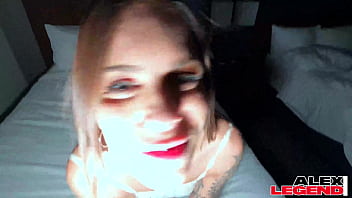 Preview 1 of Vdeo De Porno De Mama Y Hijo - Slim Beauty Jesse Pony Rides Her Fist &amp_ A Big Dick Raw!