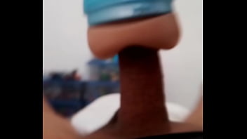 Preview 4 of Shiting Anal Porn Video - Fleshlight session,  cumming. August 20,  2023.
