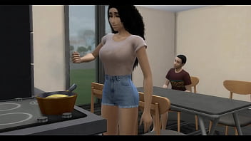 Preview 1 of Beautiful Porm Star - Hijastro le come las tetas grandes a su madrastra y se la folla