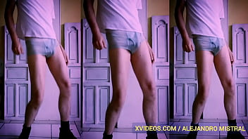 Preview 4 of Xxxx Zzx - Fetiche ropa interior hombre maduro en trusa Alejandro Mistral Video gay