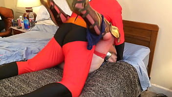 Preview 4 of Xxx Malem Pertama - Granny WonderWoman Fucks Mr Incredible 11082021-C3