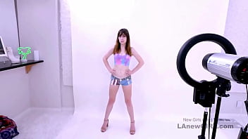 Preview 2 of Shemial Xxx - Luminous Brown-Haired Beauty gets fucked in a modeling audition