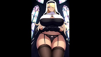 Preview 3 of Youtube Borwap - Nun priestess ai art compilation