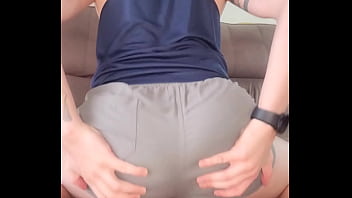 Preview 2 of Miley May - Showing off my big ass on the couch