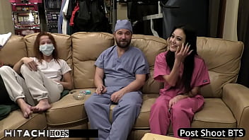 Preview 4 of Imy Layj - Patient Blaire Celeste Gets Hitachi Magic Wand Orgasms During Medical Examination At HitachiHoes - Reup