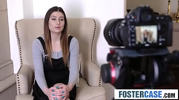 Preview 1 of Show Her Vulva - No Mom? No Problem! Foster Teen Gets Hands-On Lesson from Stepdad&#039_s Blonde Lady Friend