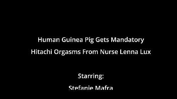 Preview 2 of Xxx Ol - Human Guinea Pig Stefania Mafra Gets Mandatory Hitachi Magic Wand Orgasms By Female Nurses During Medical Experiments At HitachiHoes - Reup