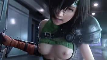 Preview 2 of Native Tribe Fuck - Yuffie Kisaragi rides cock hard. Final Fantasy