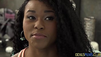 Preview 1 of Abril Gerald Casting - Smalltits Nubian stepteen takes taboo dick