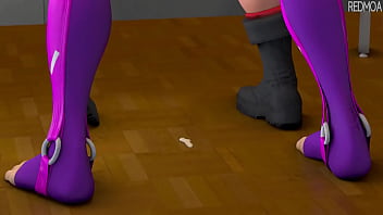 Preview 4 of Big Wide Ass - Cammy tiene que pagar una apuesta luego de perder contra Juri (Redmoa)