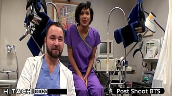 Preview 3 of Seb Cams - Freshman Jackie Banes Gets Hitachi Magic Wand Orgasms By Female Nurses During Physical 4 College At HitachiHoes - Reup