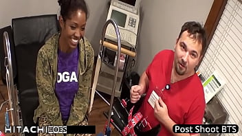Preview 4 of Abigail Phillips - Freshman Lotus Lain Gets Hitachi Magic Wand Orgasms By Doctor Tampa During Physical 4 College At HitachiHoes - Reup