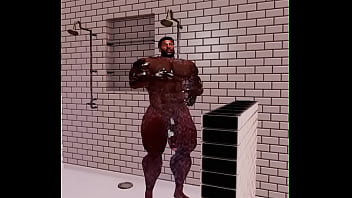 Preview 2 of Seduce Korea - caught duane brown showering in football showers