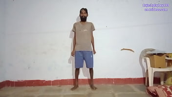 Preview 1 of Old Mature Milf Mom Son Granny - Rajeshplayboy993 exercising his body