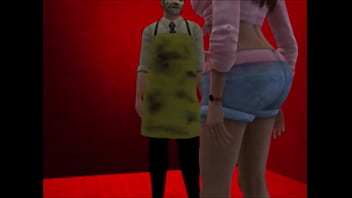 Preview 1 of Film Japanese Shec Xnxx Film - Texas Chainsaw Game Connie Fucks Grandpa