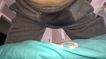 Preview 2 of She Leads Him By His Dick - Peeing in my pants