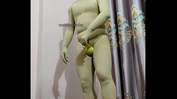 Preview 3 of Japanesa Ngetot Dg Istri Teman - Zentai BTS photo shooting behind scene banana penis