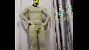 Preview 1 of Japanesa Ngetot Dg Istri Teman - Zentai BTS photo shooting behind scene banana penis