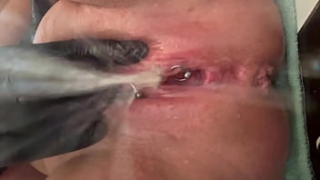 Preview 4 of Doctor Jer - Pee very strong stream from my Pierced Pussy and my hands in Latex Glove