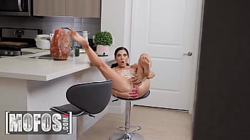 Preview 1 of Shower Stepsis - Theodora Day Talked To Her BF On The Phone Then Masturbates In Front Of Her Roommate Robby Echo - MOFOS