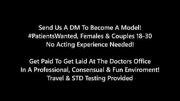 Preview 1 of Sex Afrika Sex Video - Freshman Adrianna Fox Gets Hitachi Magic Wand Orgasms By Doctor Tampa During Physical 4 College At HitachiHoes - Reup