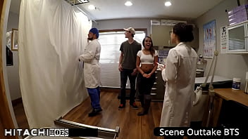 Preview 4 of Zay Foxx - Freshman Sheila Daniels Gets Hitachi Magic Wand Orgasms By Doctor Tampa During Physical 4 College At HitachiHoes - Reup