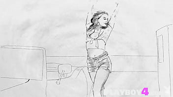 Preview 1 of Catuanxxx Videoin - Canadian sexy teen model shows perfect body while posing in the sport car