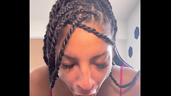 Preview 2 of Dirty Harry Latina - Ebony tit fucking huge dildo