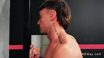 Preview 2 of Bi 9 - Gay couple anal fucking in the gym after workout