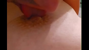 Preview 2 of Dating A Woman With Anxiety - Licking my BBW MILF wife&#039_s nipple. Comments welcome.