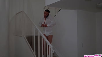 Preview 2 of Gang Bdsm Bukkake - My Friend&#039_s Hot Slutty Mom Let Me Creampie Her Ass - Armani Black Johnny Love