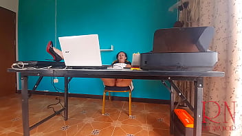Preview 2 of Xxx Bbf Video - SEXRETARY No panties secretary Nude secretary Security camera in the office 3