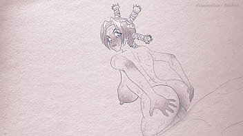 Preview 3 of Www Xnxx Celep - Animation on paper ( pens and pencils) Hentai Anime: Hunter x Hunter Menchi ( cartoon porn ) 2d sex
