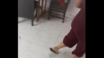 Preview 2 of Ava Koxxx Mom Caught Own Son - Hablando con mi mujer mientras limpia la casa le pido que me hagas una chupada de polla y termina c&oacute_mica la situaci&oacute_n