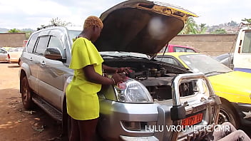 Preview 1 of Romentic Young - At the garage between the mechanic and his customer who came for a technical visit. A public excitement which ends with one. hot public fuck between the two on vehicles in the garage