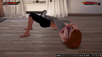 Preview 1 of Mom Helps Her Son Difficultly - Ginny vs. Chelci (Naked Fighter 3D)