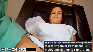 Preview 2 of Tamelsex Video Download - Become Doctor-Tampa,  Give Freshman Angel Oaks Mandatory Hitachi Magic Wand Orgasms During Physical For College At HitachiHoes - Reup