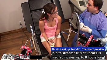 Preview 4 of Tamelsex Video Download - Become Doctor-Tampa,  Give Freshman Angel Oaks Mandatory Hitachi Magic Wand Orgasms During Physical For College At HitachiHoes - Reup