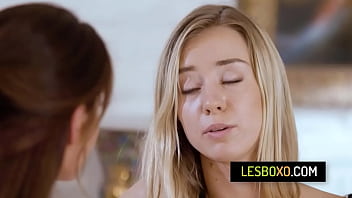 Preview 1 of Fija Delivery - Gorgeous stepdaughter gets her pussy fingered by stepmom - Haley Reed,  Silvia Saige