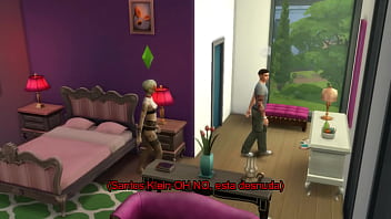 Preview 3 of Sasha Grey Joi - CHICO FOLLA CON UNA DESCONOCIDA Y SU MADRE!!! / SIMS CAP2