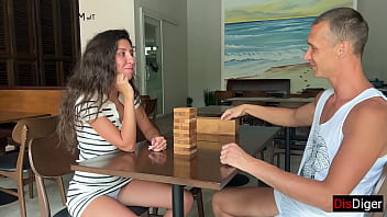 Preview 1 of Mummy Xvidos - Girlfriend lost her Anal in a Jenga game and was fucked hard in the ass