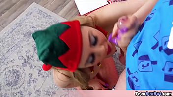 Preview 2 of Fuck Mom Drink - Lucy Doll playing a fembot and its the perfect role for her as she is already a nympho