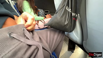 Preview 1 of Street Kitty - Showed my dick to a girl on a bus full of people and she sucked me
